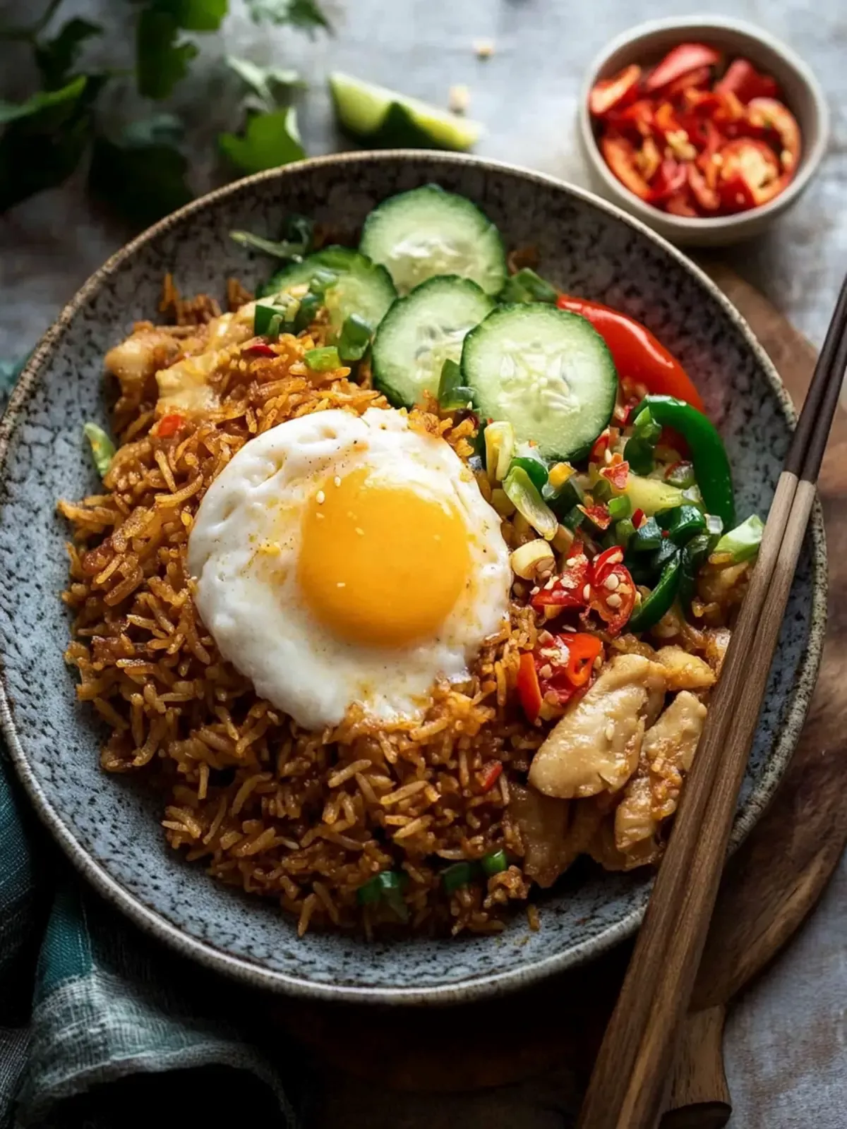 Nasi goreng photo stylée
