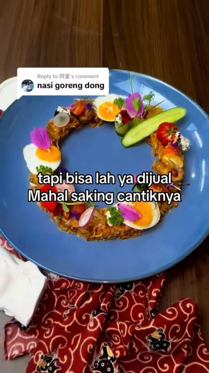 Nasi goreng présentation