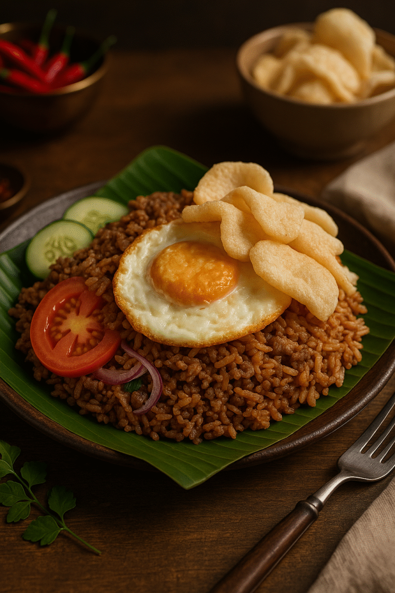 Nasi goreng présentation