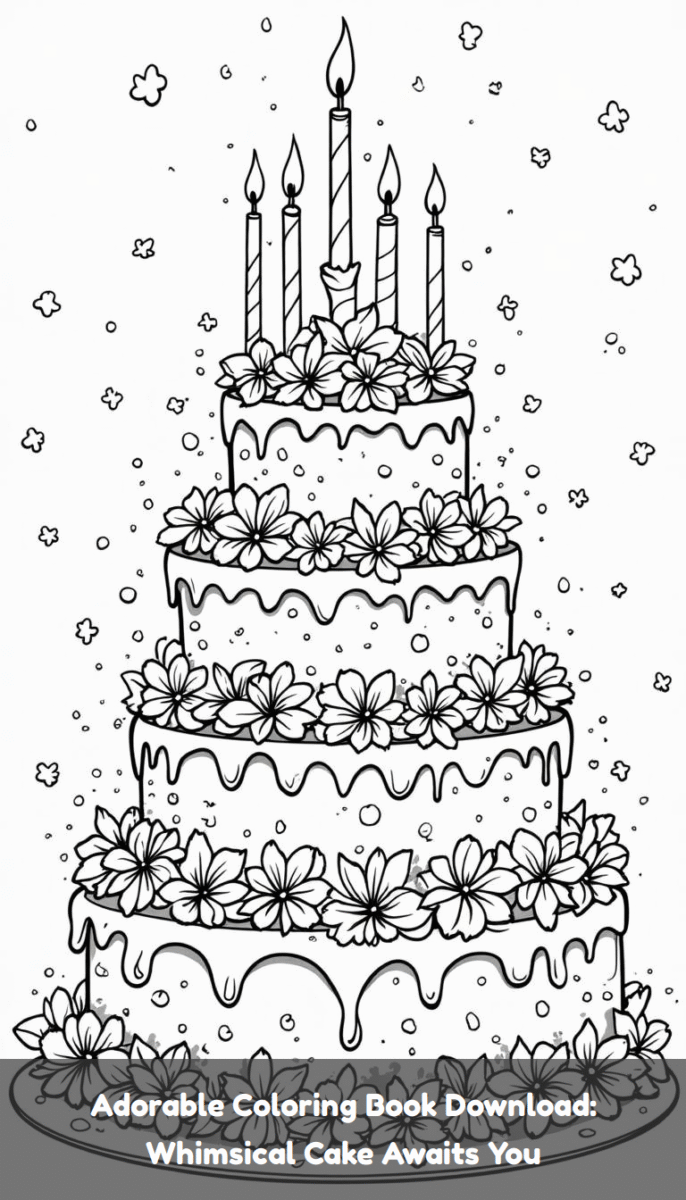 Dessin gâteau enfant