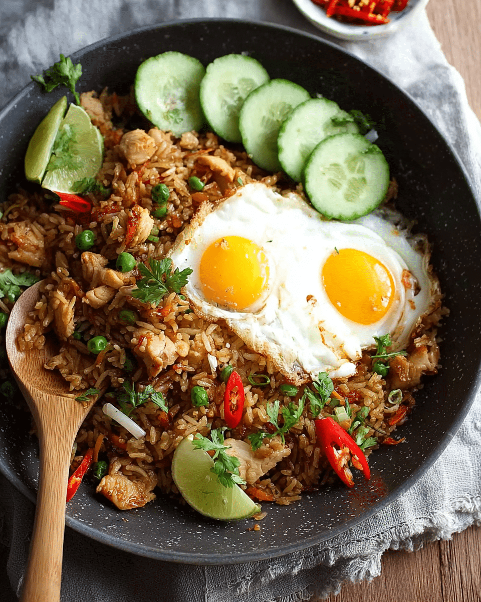 Riz frit indonésien authentique