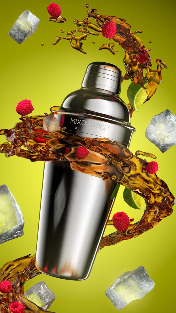 Cocktail shaker service bar