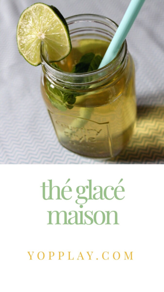 Thé glacé maison recette visuel
