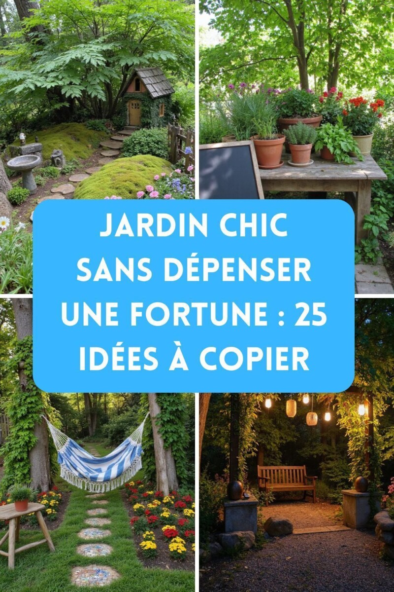 Jardin avec gravier sans entretien