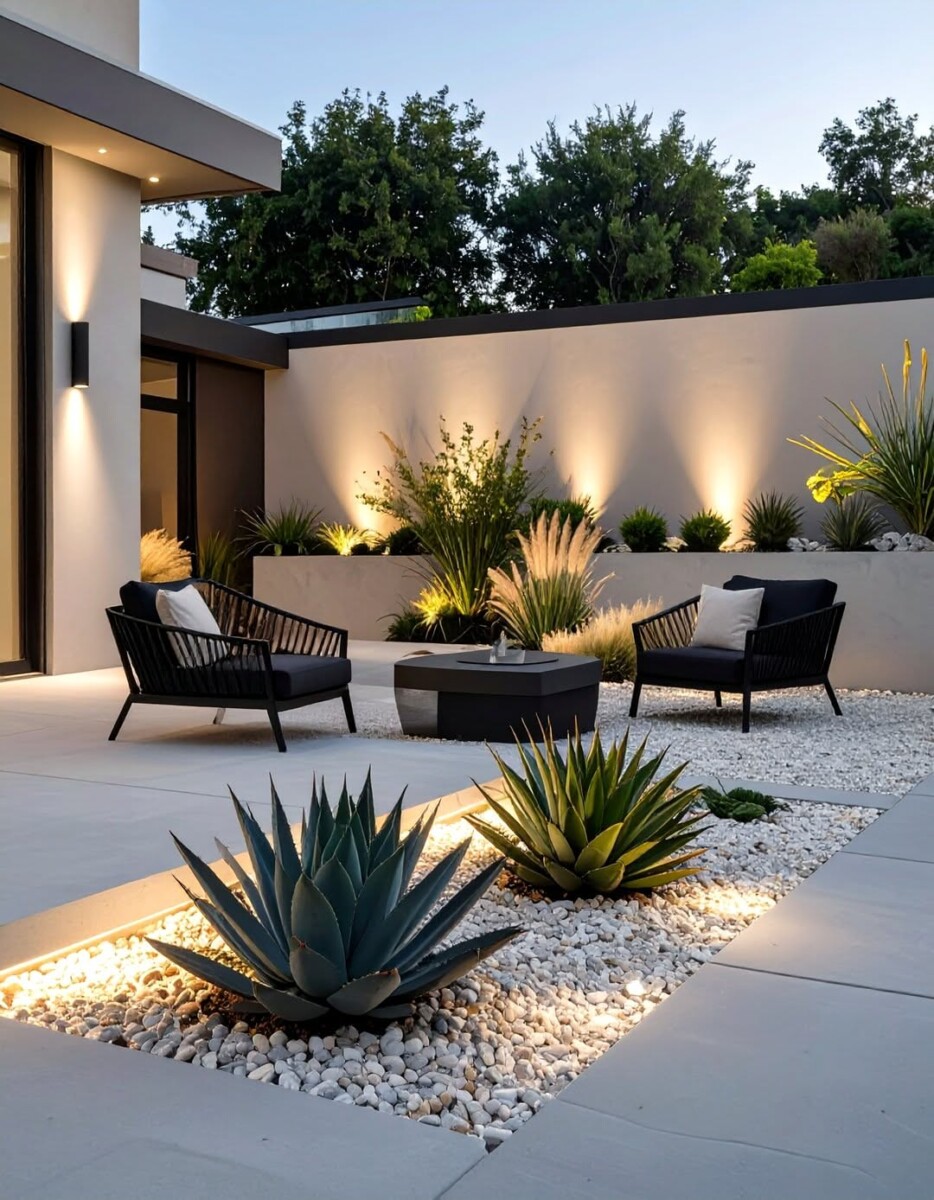 Gravier décoratif jardin entretien minimal