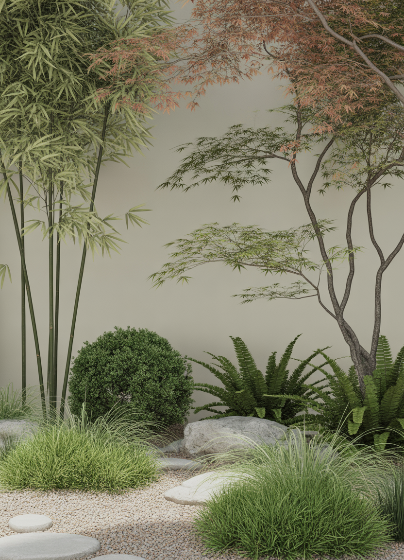 Espace zen minéral