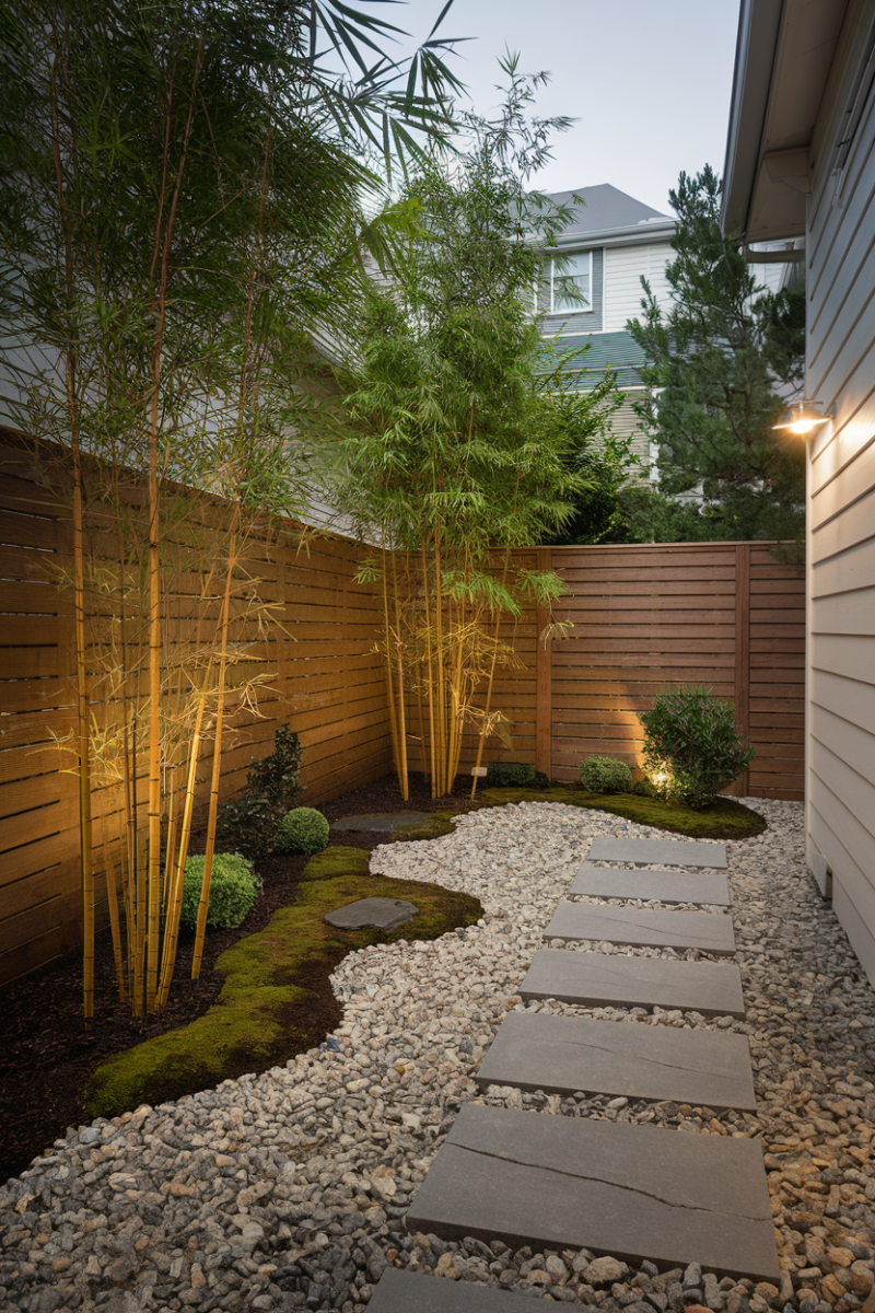 Espace zen minéral