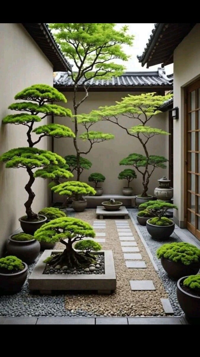 Espace zen minéral