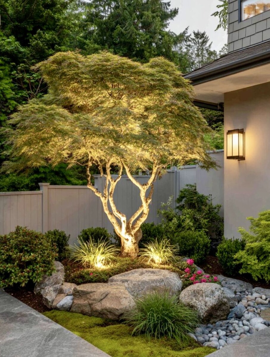 Jardin sans entretien zen