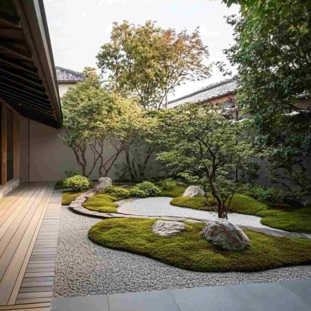 Jardin sans entretien zen