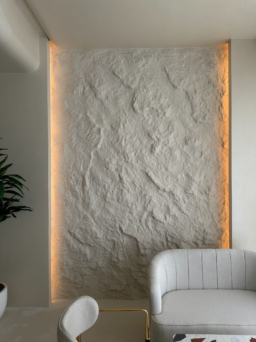 Technique peinture sur crépi