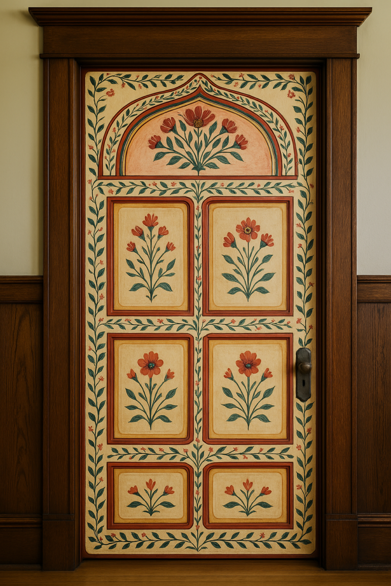 peinture originale porte intérieure