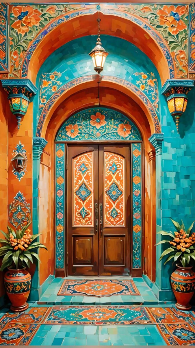 peinture originale porte intérieure