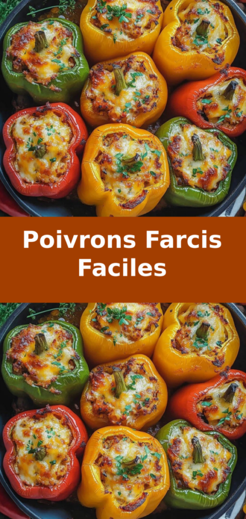 poivrons farcis végétarien délicieux