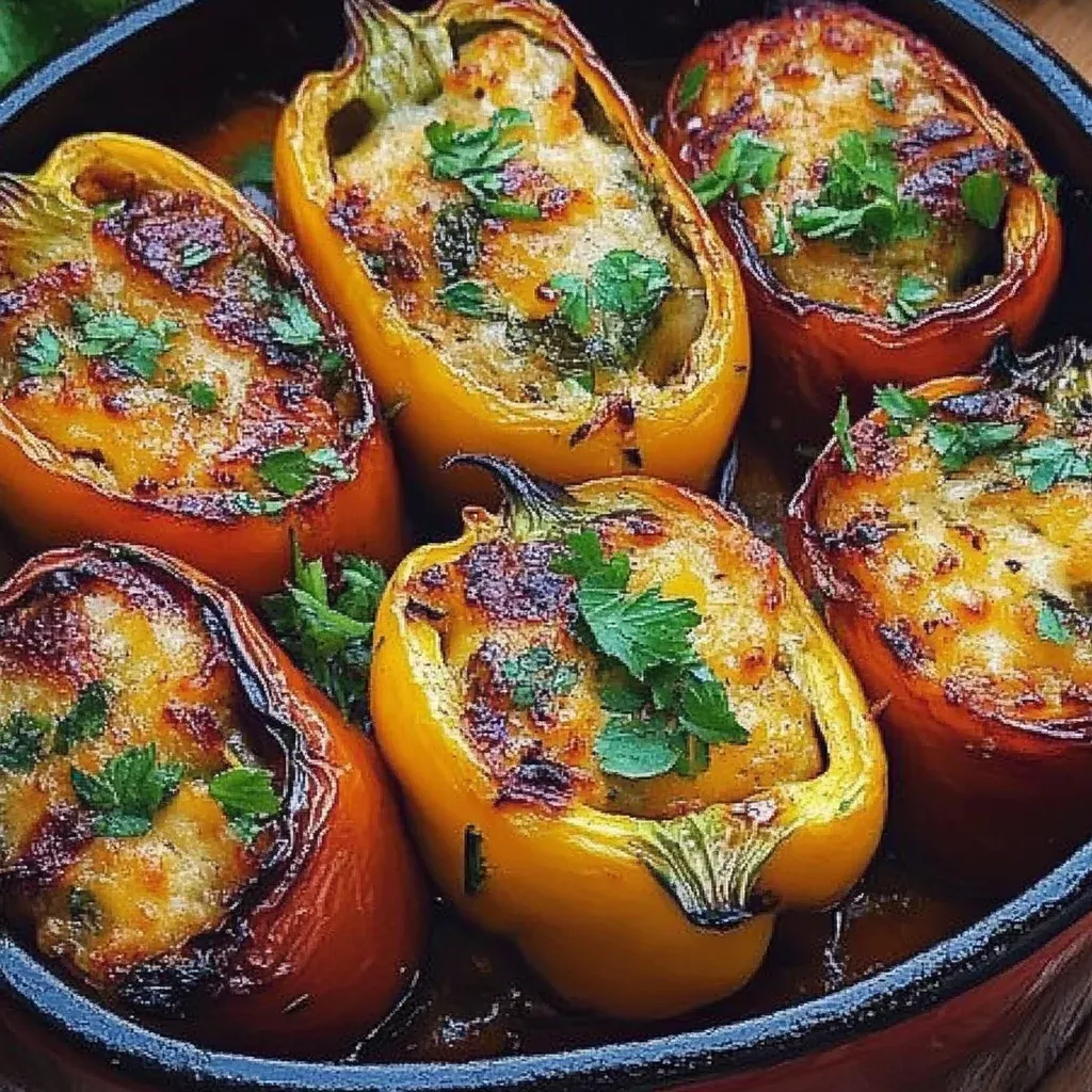 poivrons farcis végétarien délicieux
