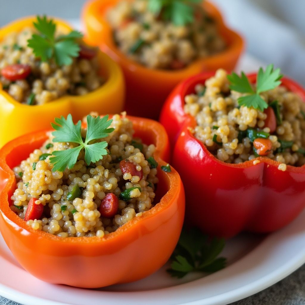 poivrons farcis végétarien délicieux