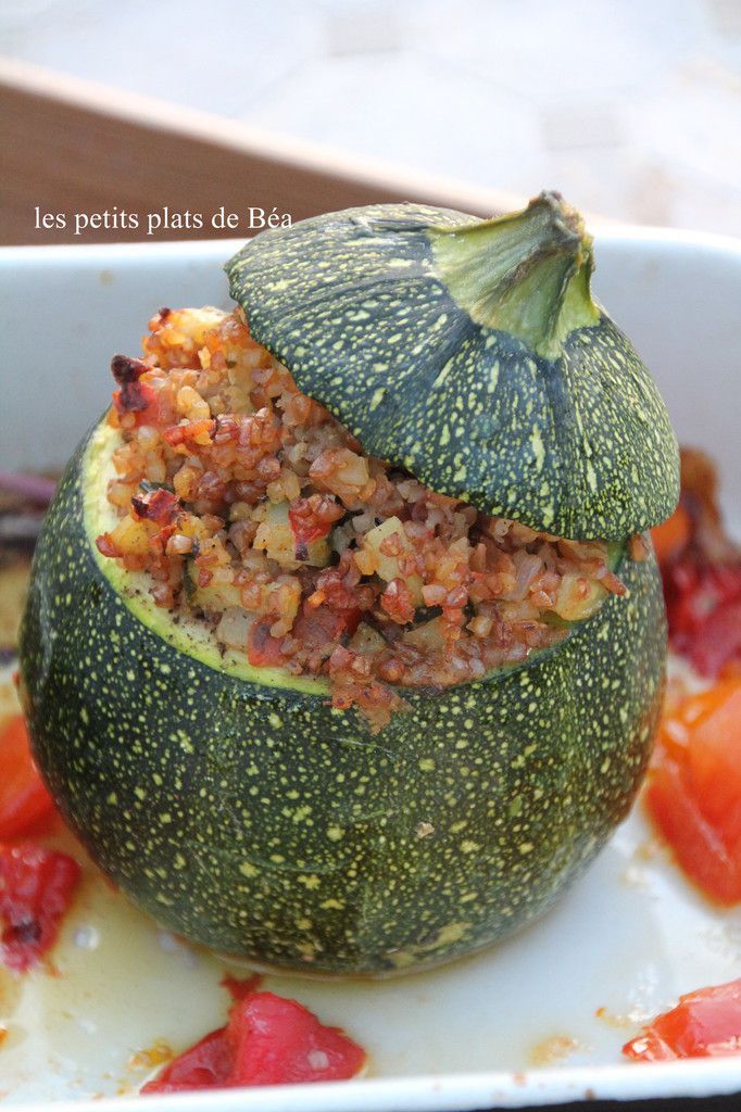 courgette ronde farcie végétarienne