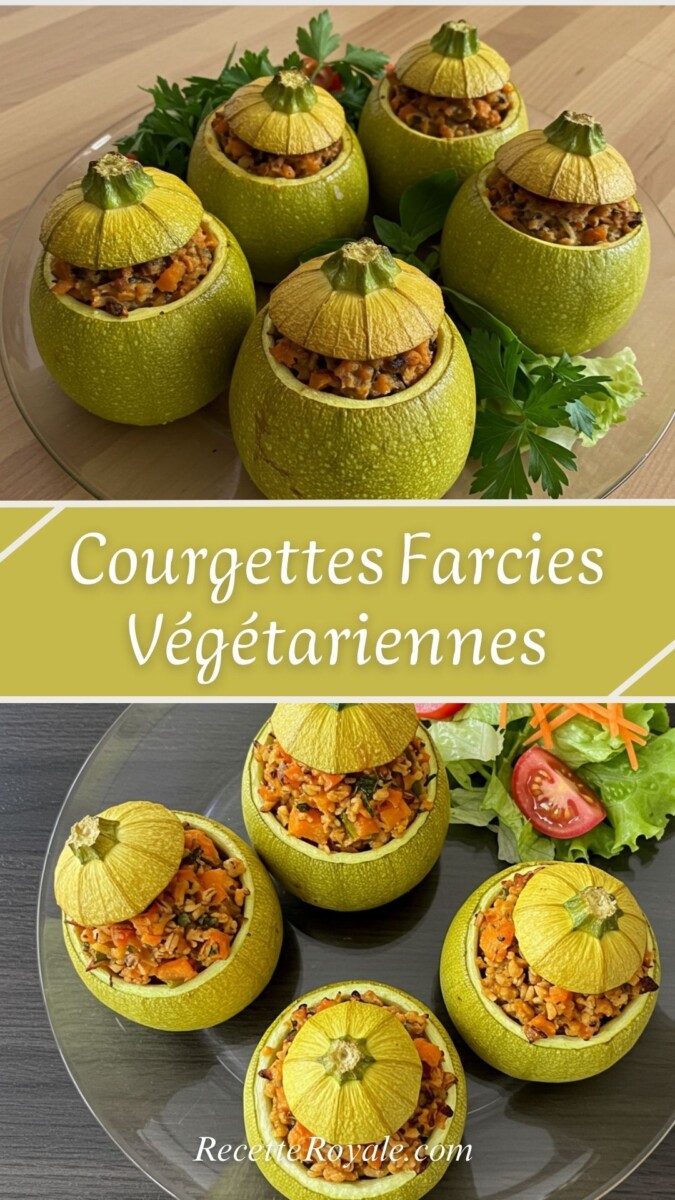 recette végétarienne courgette farcie