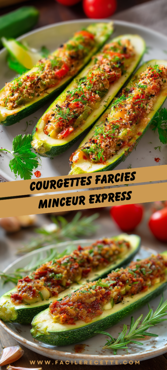 recette végétarienne courgette farcie