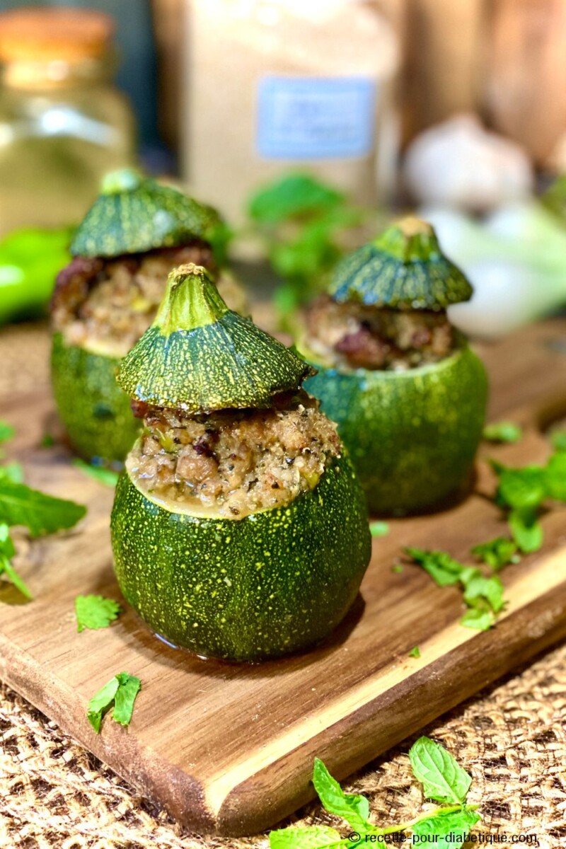 recette végétarienne courgette farcie