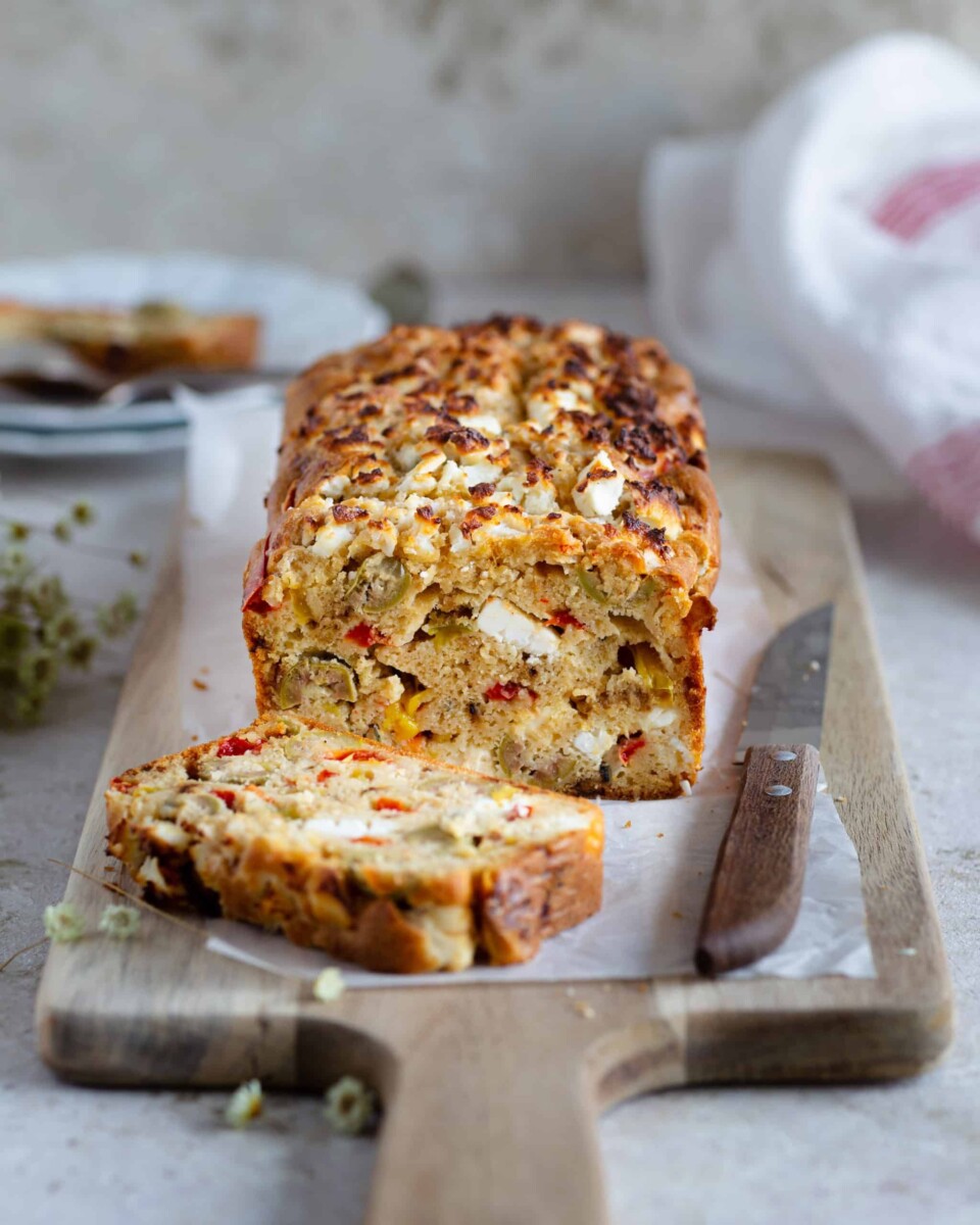 cake salé végétarien savoureux
