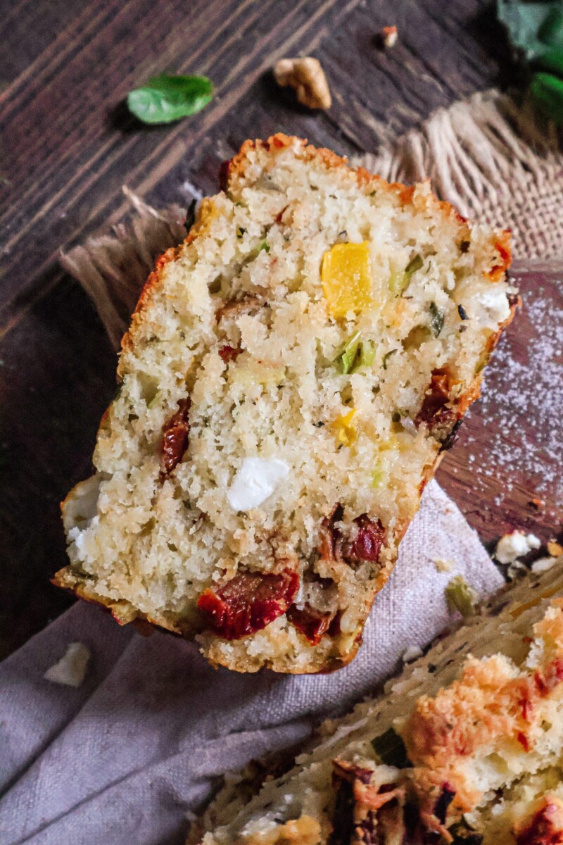 cake salé végétarien savoureux