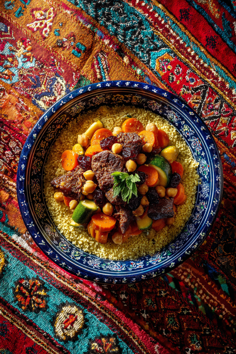 Couscous marocain végétarien savoureux