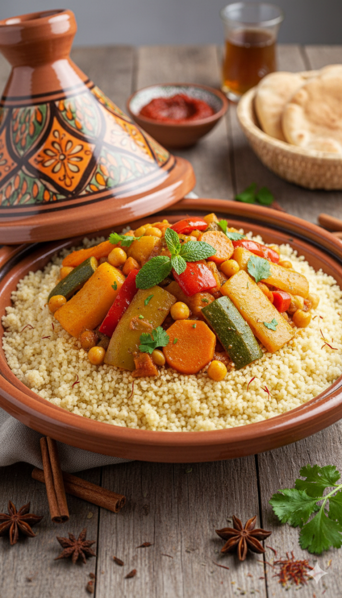 Couscous marocain végétarien savoureux