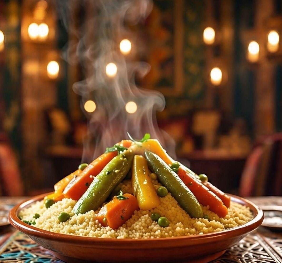 Couscous marocain végétarien savoureux