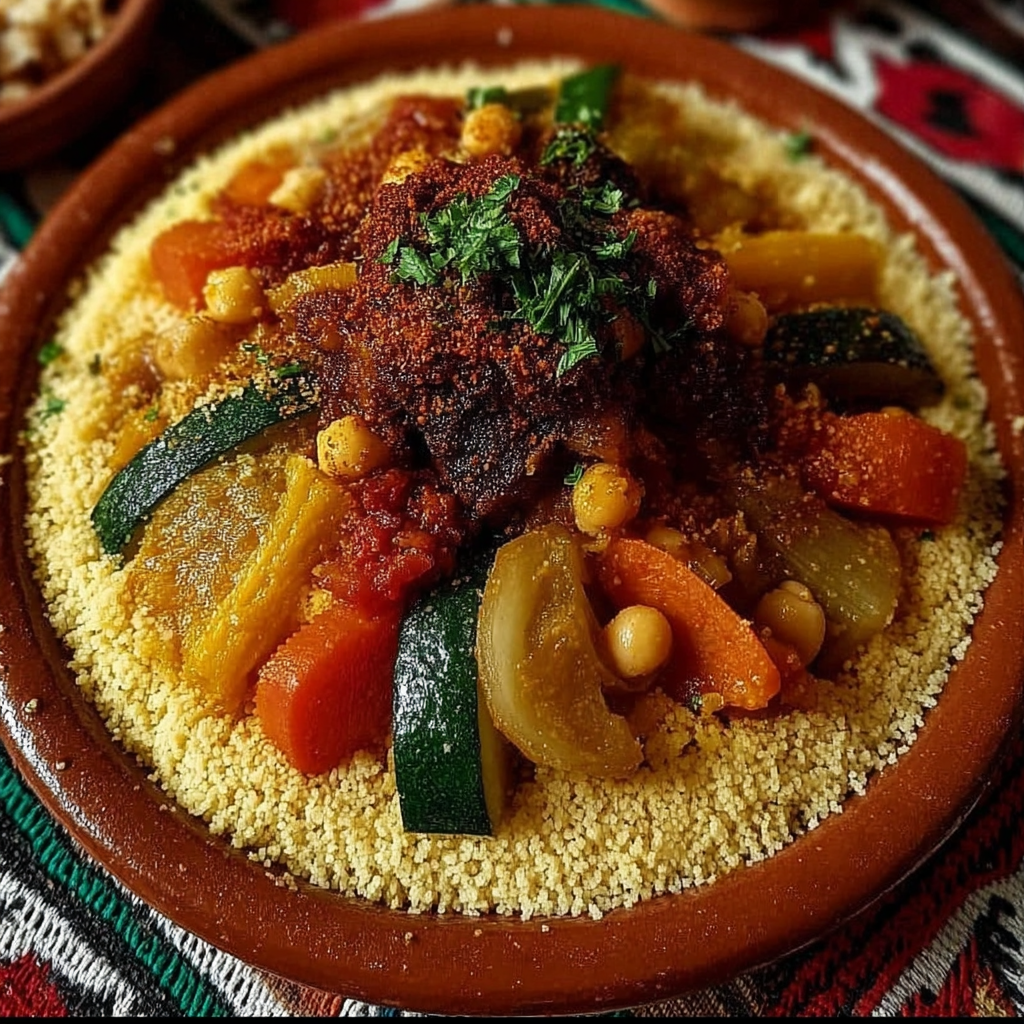 Couscous marocain végétarien savoureux