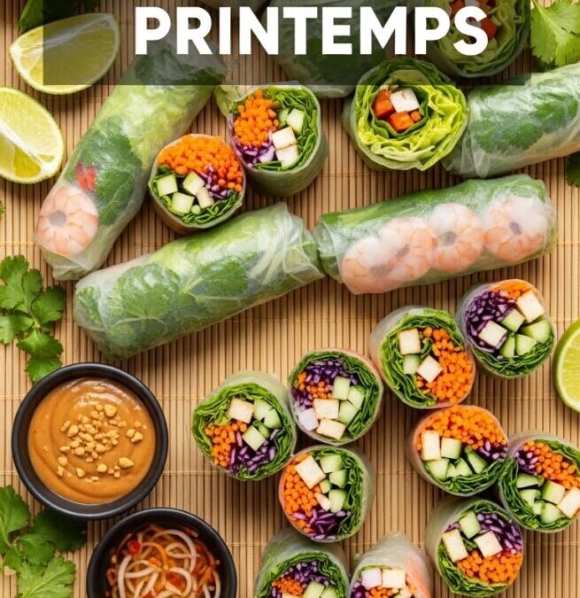 Recette rouleau de printemps végétarien : la fraîcheur asiatique à porter de main