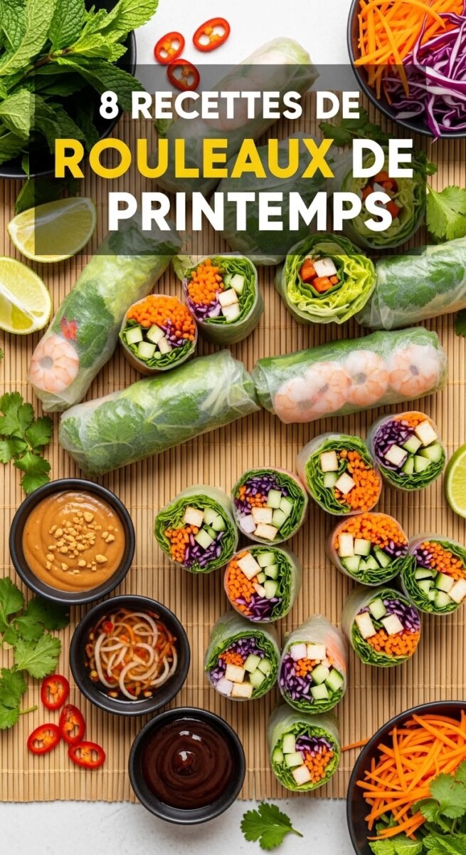 Rouleau printemps végétarien recette