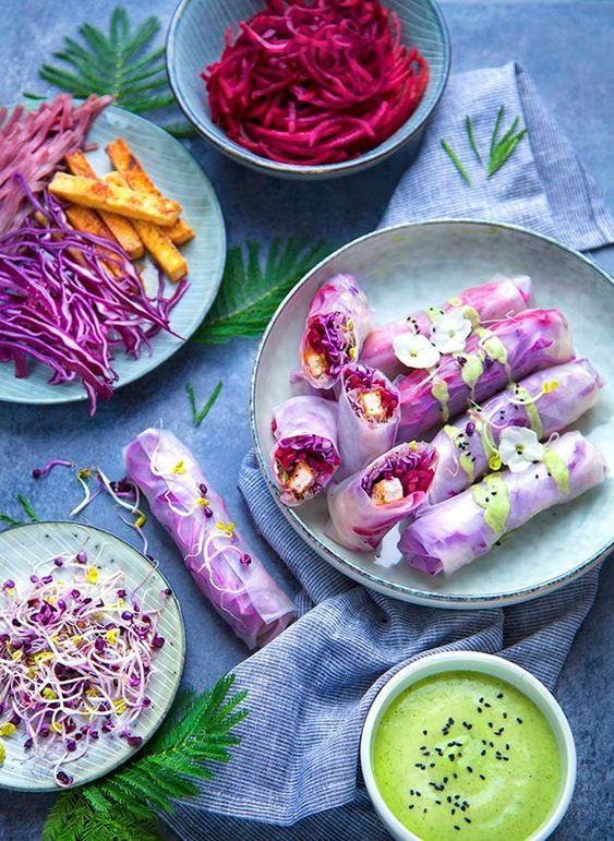 Recette végétarienne rouleau printemps