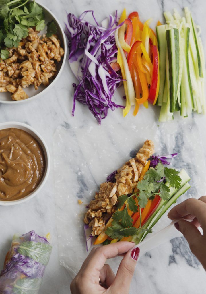 Recette végétarienne rouleau printemps