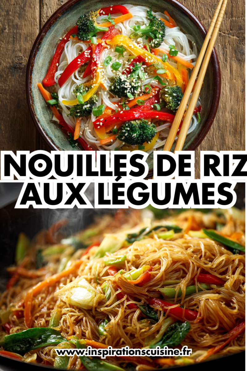 Nouilles de riz végétariennes savoureuses