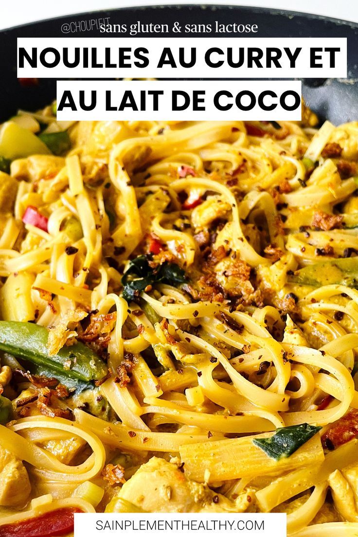 Plat nouilles de riz végétarien