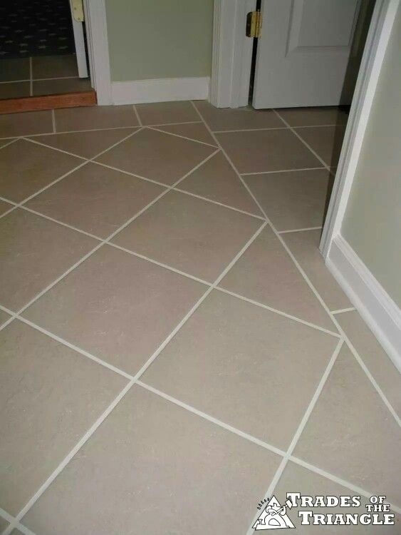pose de carrelage diagonal