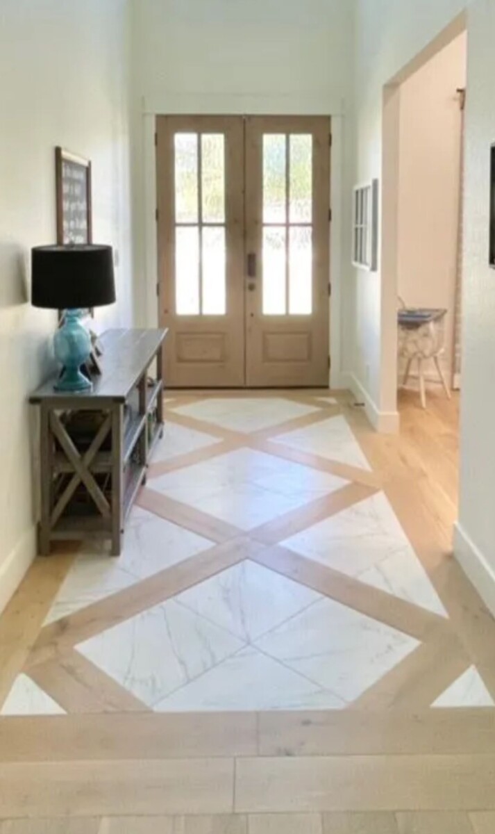 pose de carrelage diagonal