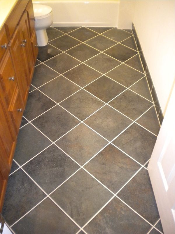 pose de carrelage diagonal