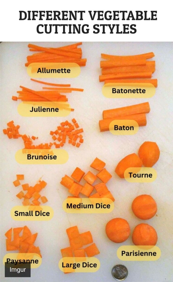 techniques pour préparer légumes