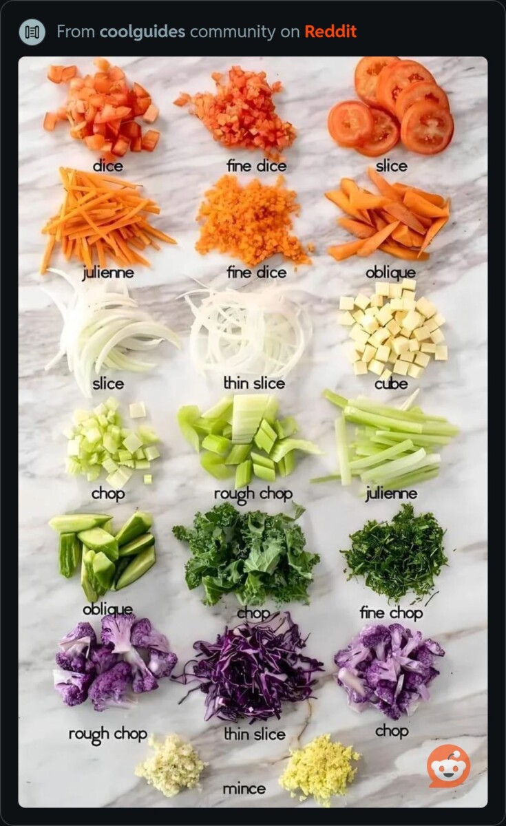 techniques pour préparer légumes
