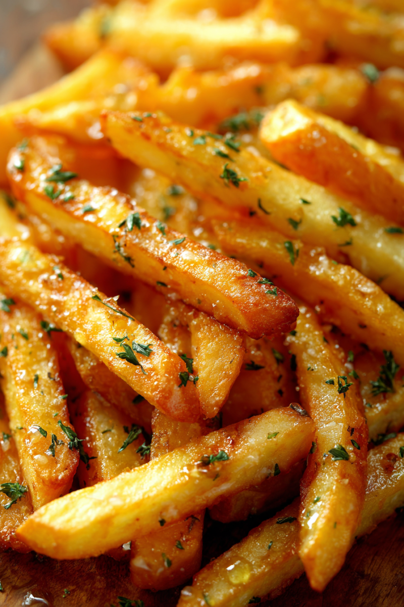 Patate douce frites croustillantes