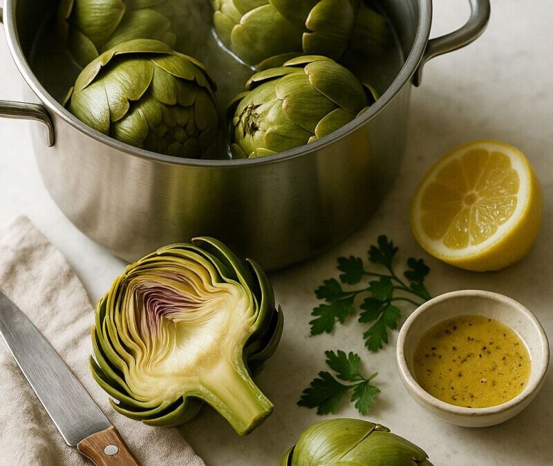 Temps de cuisson de l’artichaut selon la taille : eau, vapeur et cocotte minute