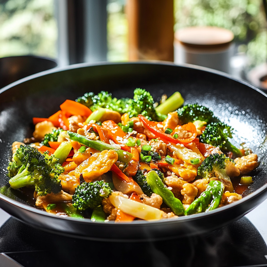 Légumes surgelés à la poêle