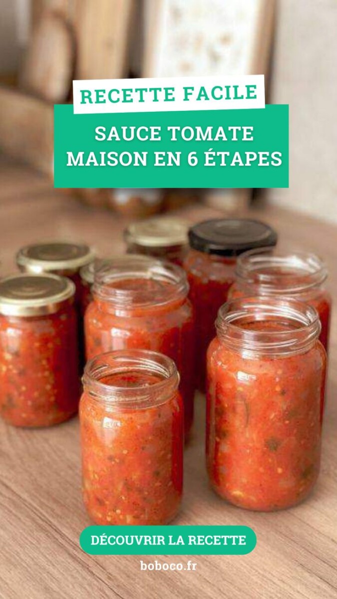 sauce tomate maison conservation