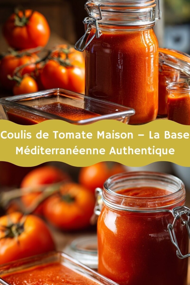 recette facile sauce tomate maison