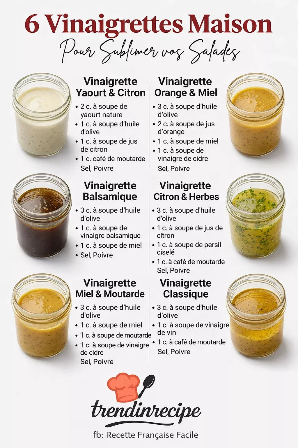 recette vinaigrettes maison