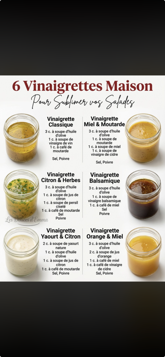 recette vinaigrettes maison