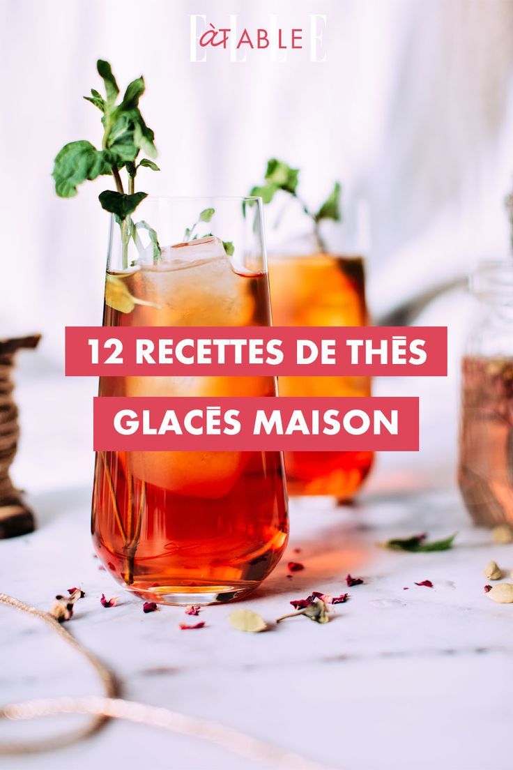 préparation de thé glacé