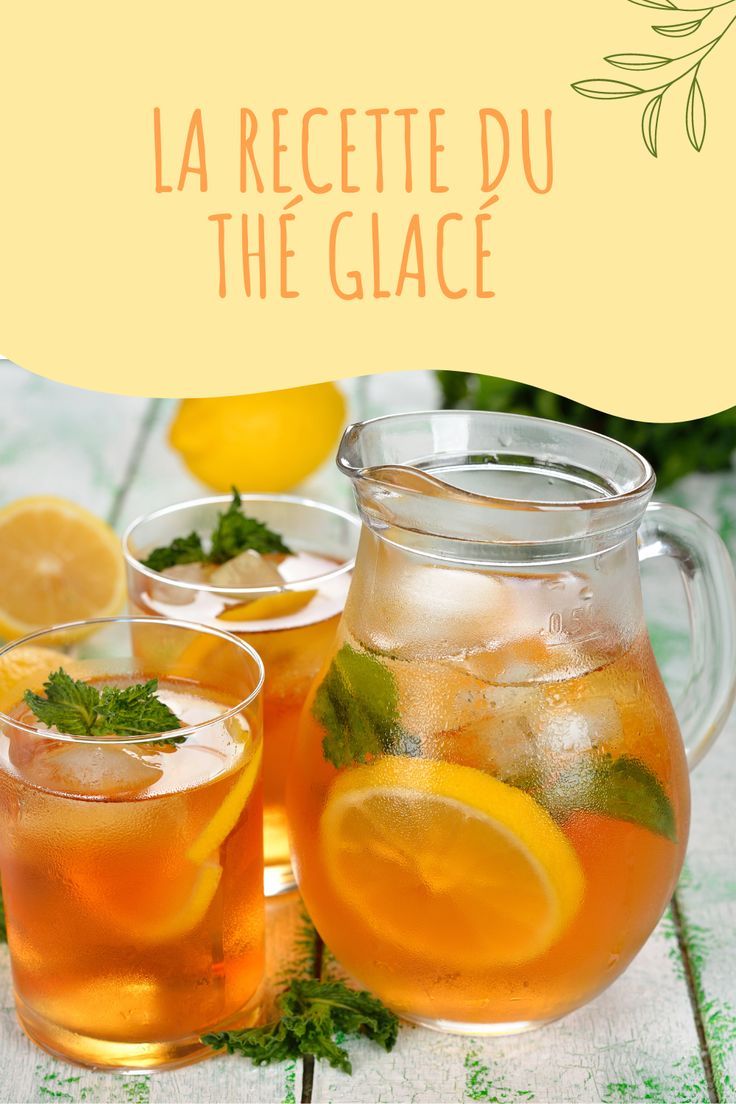 préparation de thé glacé